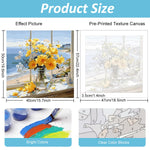 HASTHIP Paint by Numbers Kit for Adults with Acrylic Pigments and Tools | 16x20 in Canvas
