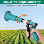 HASTHIP Pressurized Mist Sprayer for Pest Control and Garden Watering with Ceramic Nozzle and Ergonomic Handle | Adjustable Flow Green Plastic Design