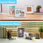 HASTHIP Acrylic Picture Frame 4x6 Inches for Desk Display with Magnetic Double Sided Design