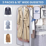 HASTHIP Clear Garment Bags for Hanging Clothes Storage featuring 9 pcs 23.6×40 in | Closet and Travel Use