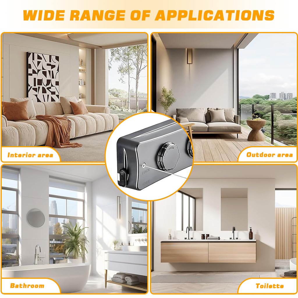 HASTHIP Retractable Clothesline for Indoor and Outdoor Use with Dual Row Design and 16.7 ft Extension