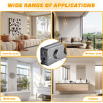 HASTHIP Retractable Clothesline for Indoor and Outdoor Use with Dual Row Design and 16.7 ft Extension