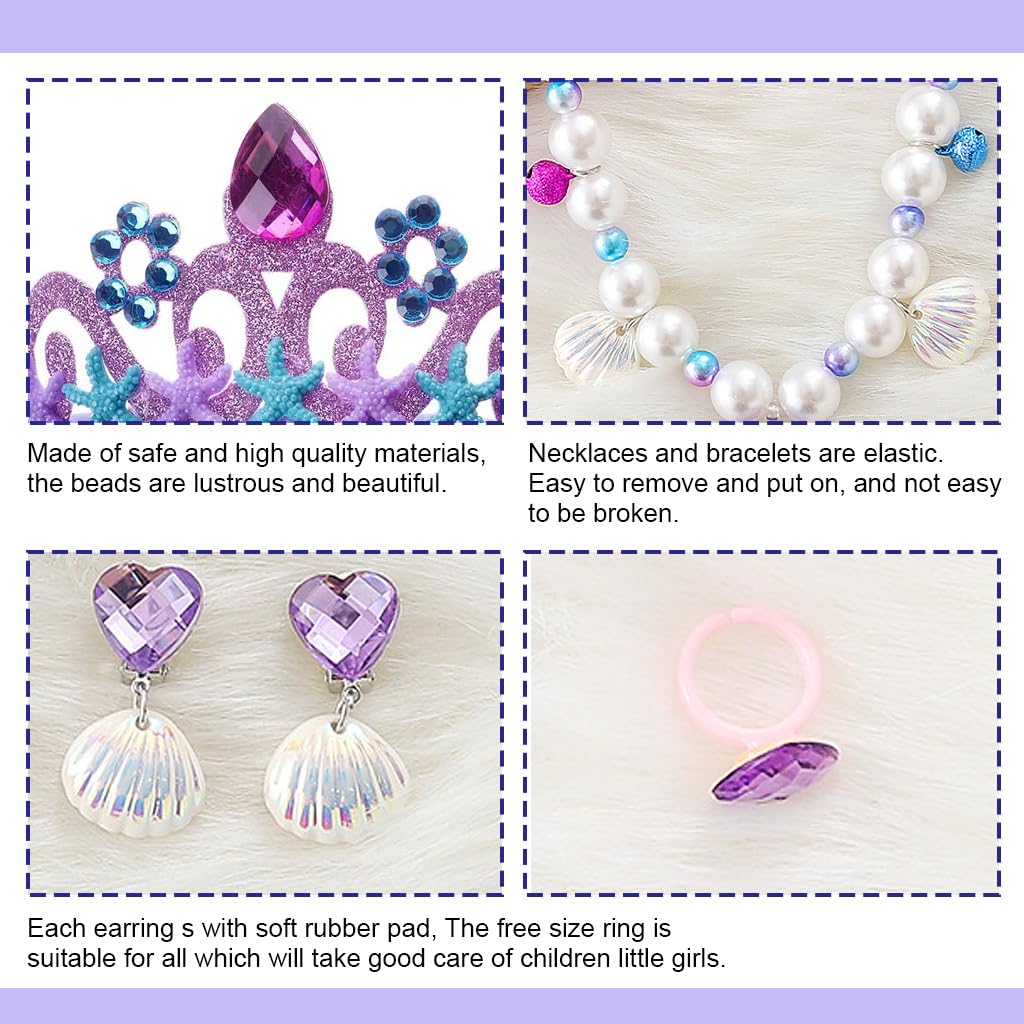 HASTHIP® Mermaid Kids Jewellery Set for 5