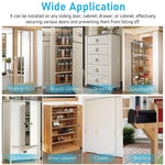 HASTHIP Cabinet Magnetic Catch for Doors and Drawers featuring 15lb Force & Adhesive Mount | Stainless Steel Ultra Thin Latch 12 Pack
