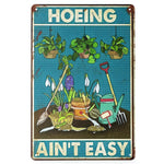 HASTHIP Funny Home Garden Sign for Wall Decor with Vibrant Retro Colors 20x30cm Metal | Gift for Plant Lovers