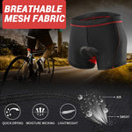 HASTHIP® Pantalones Cortos de Ciclismo para Hombre y Mujer con Acolchado 3D de Gel y Espuma,Antideslizantes,Transpirables Secado Rápido Ropa Interior Deportiva para Bicicleta Negros (M)