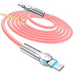 HASTHIP® Cable USB C a USB C 240W 10ft (2-Pack),Cables de Carga Rápida de Alta Potencia 48V/5A Tipo 2.0 para MacBook Pro,iPad Pro/Air,Samsung Galaxy S23 Pixel Steam Deck y Más - Rosa