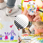 HASTHIP Painting Brushes Set for Acrylic Watercolour and Oil | 5 PCS with Easy Grip Handles