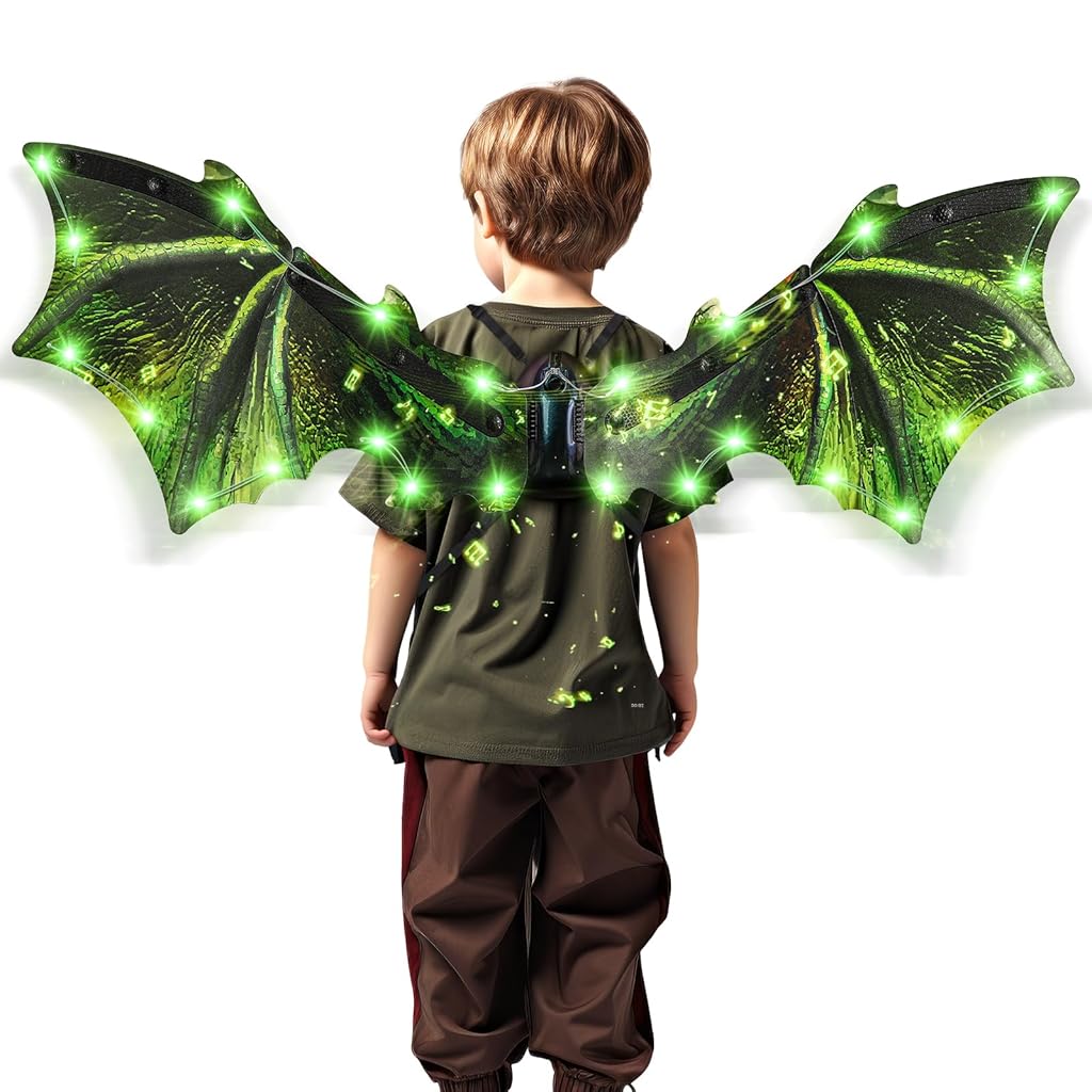 HASTHIP® Alas de dragón eléctricas para niños pequeños