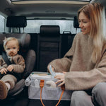 HASTHIP® Organizador de Pañales de Bebé Fieltro con Asas,Cesta Portátil Multi Compartimentos para Artículos Bebé,Bolsa Organizadora para Mamá,Regalo Baby Shower y Esenciales
