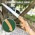 HASTHIP Folding Pruning Saw for Gardening and Camping with Beech Handle & Safety Lock