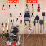 HASTHIP Wall Hooks for Garage Storage with Rubberized Curved Grips and 30kg Load Capacity