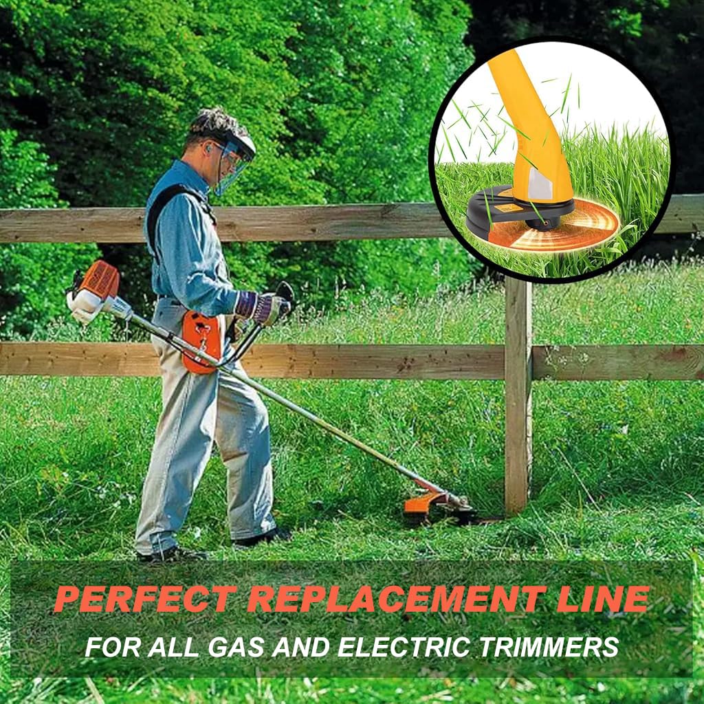 HASTHIP String Trimmer Line 2.4mm x 100m for Weed Trimming with Universal Fit | Nylon Rope