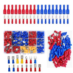 HASTHIP Wire Connector Set for Automotive and Home Wiring with 480pcs Crimp Terminals | Tinned Brass and PVC Insulated Connectors