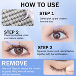 HASTHIP® 120-Piece Self-Adhesive Lash Cluster Kit