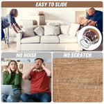 HASTHIP Chair Leg Floor Protector 4pcs for Hardwood Floors with Anti Slip Felt Pads | Transparent Brown Silicone Caps