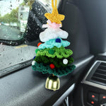 HASTHIP Crochet Christmas Tree for Holiday Décor with Bell and Handmade Green Ornament | Gift Idea