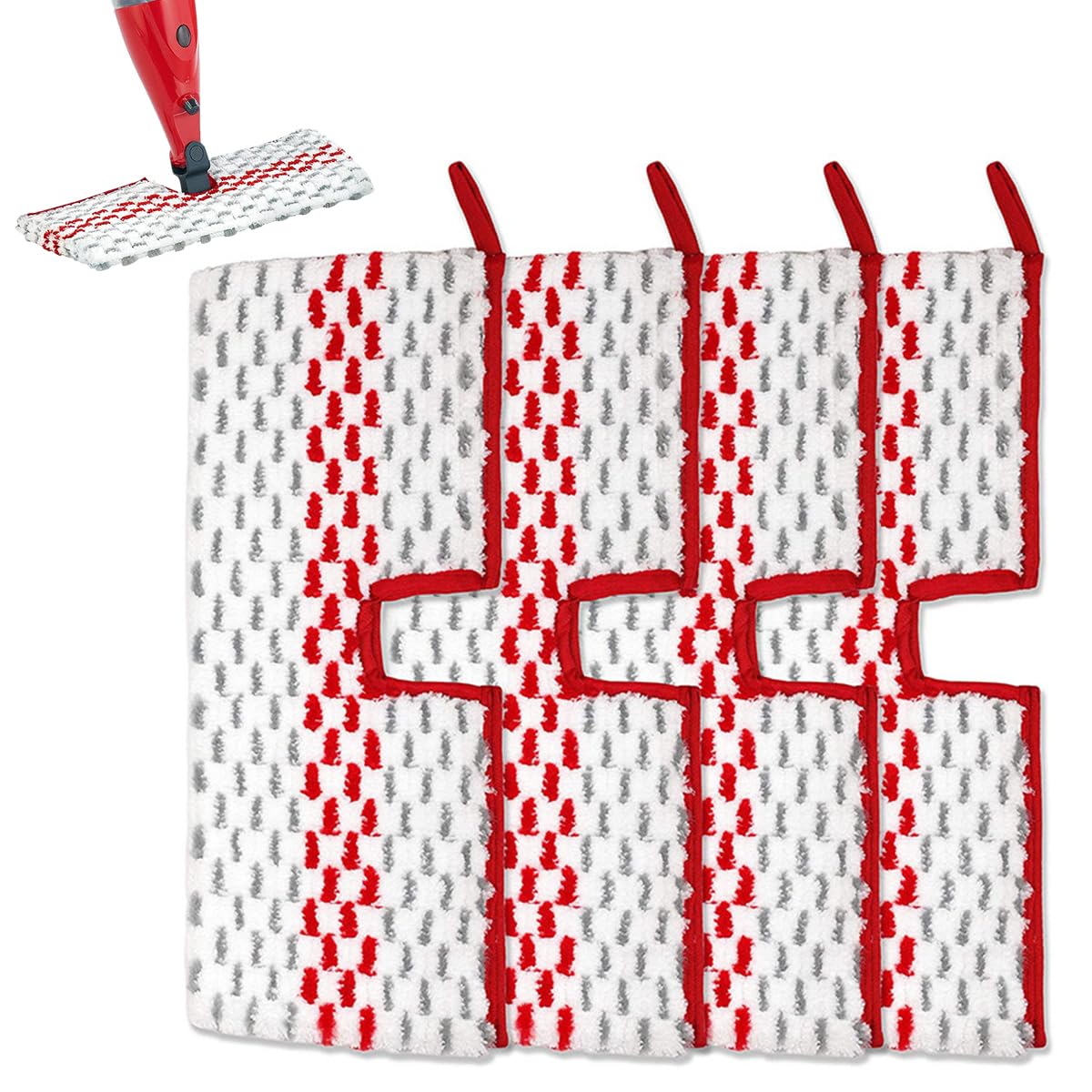 HASTHIP Replacement Mop Cloth for O-Cedar ProMist MAX featuring Dual-Sided Washable Microfiber Pads | 4Pcs Reusable Wet and Dry Use