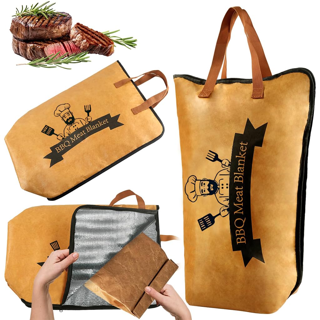 HASTHIP BBQ Meat Insulation Bag for Barbecue and Grilled Foods 15x21 in featuring 4 Layer Thermal Design