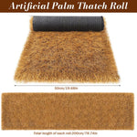 HASTHIP Artificial Thatch Trim for Tiki Hut and Roof Edging 40×100 cm | PE Straw Yellow
