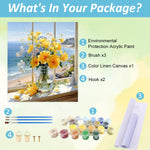 HASTHIP Paint by Numbers Kit for Adults with Acrylic Pigments | 16x20 in 2PCS DIY Canvas Art