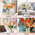 HASTHIP Flower Arrangement Stem Holder for Vase with Spiral Design and Crystal Acrylic Build