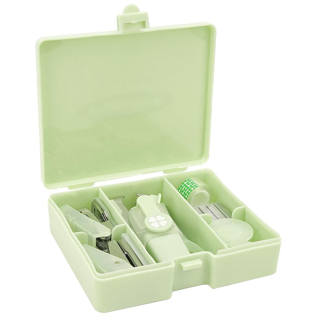 HASTHIP® 8PCS Office Supplies Kit Set - Mini Stapler, Portable Staple Remover, 1000 Staples