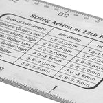 HASTHIP String Action Ruler for Guitar Setup with Etched Precision Scale | 2PCS Stainless Steel Gauge