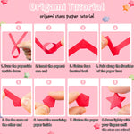 HASTHIP Star Origami Paper for DIY Crafts with 1030 Strips of 27 Colors | Double Sided Lucky Decoration