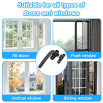 HASTHIP Casement Window Lock Kit for Aluminum Windows with Left Handle and 4 Screws | Grey