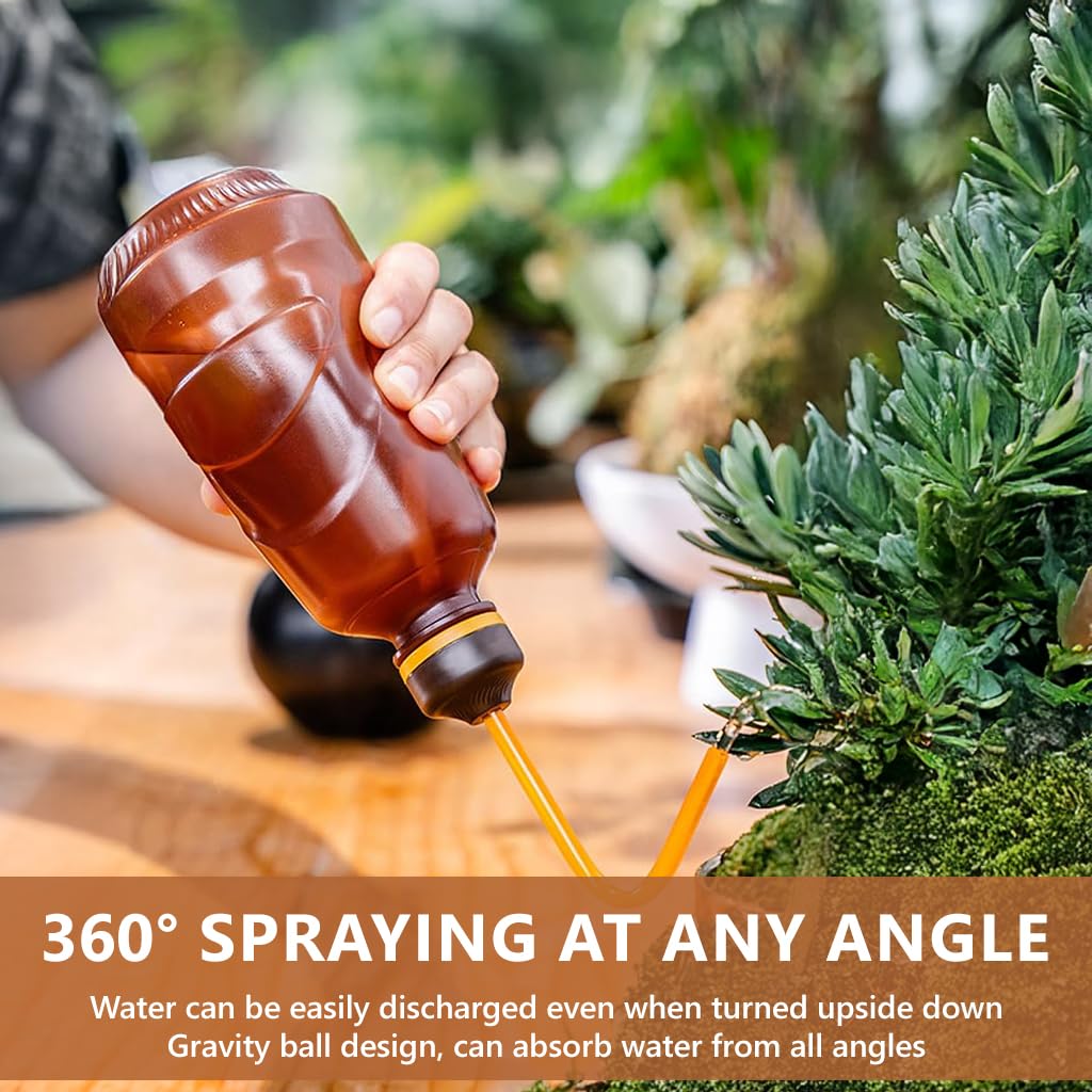 HASTHIP Plant Watering Can for Small Potted Plants 450ml with Curved Sprayer Nozzle