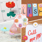 HASTHIP Decorative Push Pins for Cork and Bulletin Boards with 20pcs Resin Succulent Design