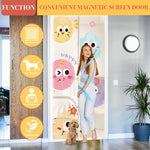 HASTHIP Curtain Door for Home with Hands-Free Magnetic Closure 210 x 100cm Mesh | Kid & Pet Friendly Mosquito Guard