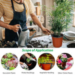 HASTHIP Seedlings Peat Pots for Garden Germination with Drainage Holes 20 pcs | UV‑Resistant Plastic for Indoor and Outdoor Planting