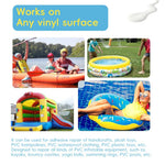 HASTHIP Waterproof PVC Repair Glue Kit for Pool Floats and Rafts with 10 Clear Patches 60ml