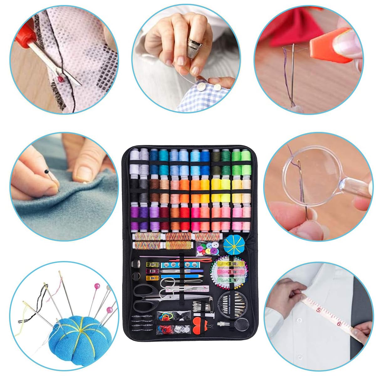 HASTHIP® Sewing Kit Needle and Thread Kit