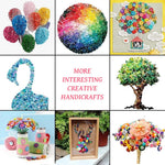 HASTHIP Sewing Buttons for Crafts and Clothes 300 pcs featuring Assorted Shapes | Resin Round Candy Colors for DIY Projects