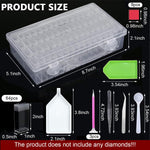 HASTHIP Diamond Painting Storage Box with 64 Grids for Beads and Tools | EVA Carrying Case