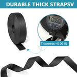 HASTHIP Buckle Strap Set for DIY Luggage and Backpack Repair with 6 Yards Nylon Webbing | Includes Metal D Rings and Quick Side Release Buckles
