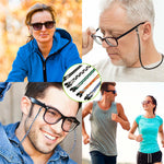 HASTHIP Specs Holder Glasses Strap for Sports and Daily Use with Adjustable 28 in Cord | 5 Pcs Polyester Eyeglass Chain for Men and Women