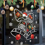 HASTHIP Christmas Window Clings Decorations for Home and Office featuring Static Cling PVC 45x60cm | Reusable Festive Glass Stickers
