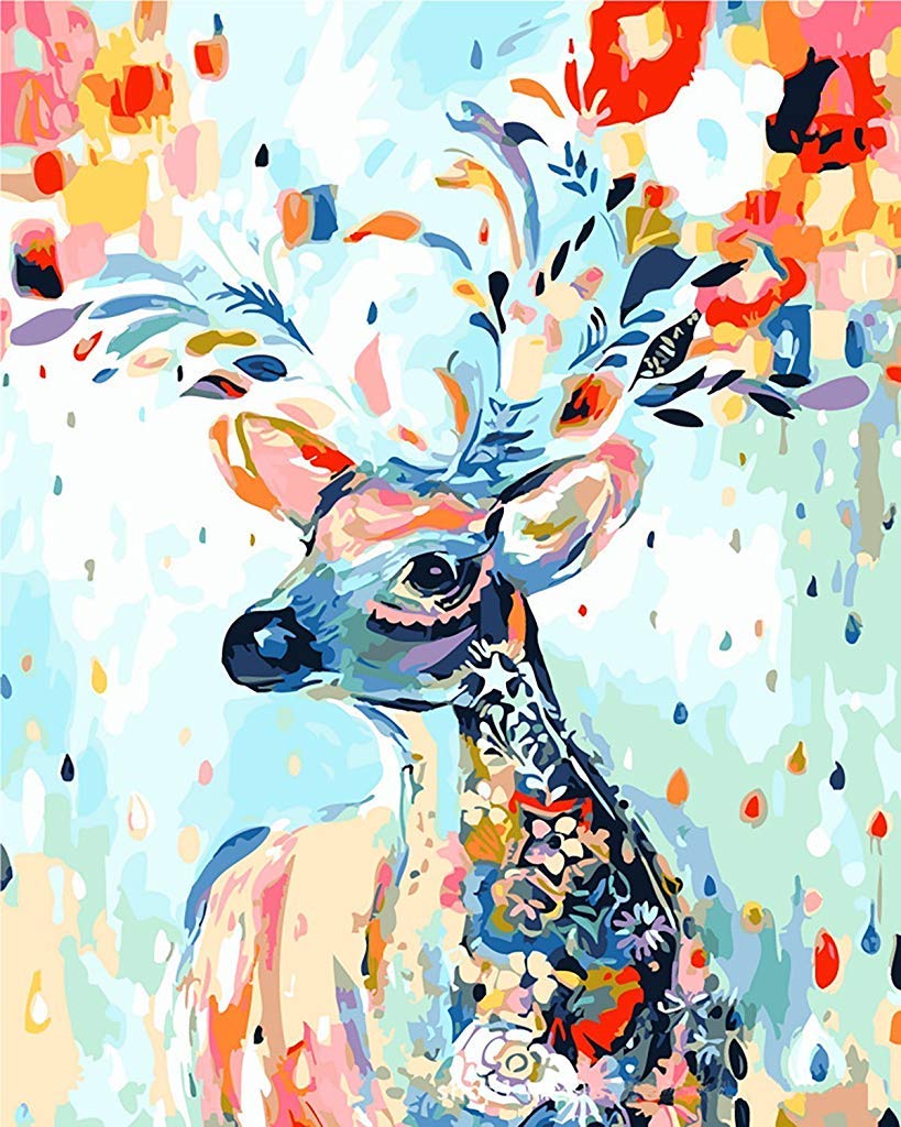 HASTHIP Paint by Numbers Kit for Kids and Adults with Brushes 16×20 in Canvas | Gift Idea