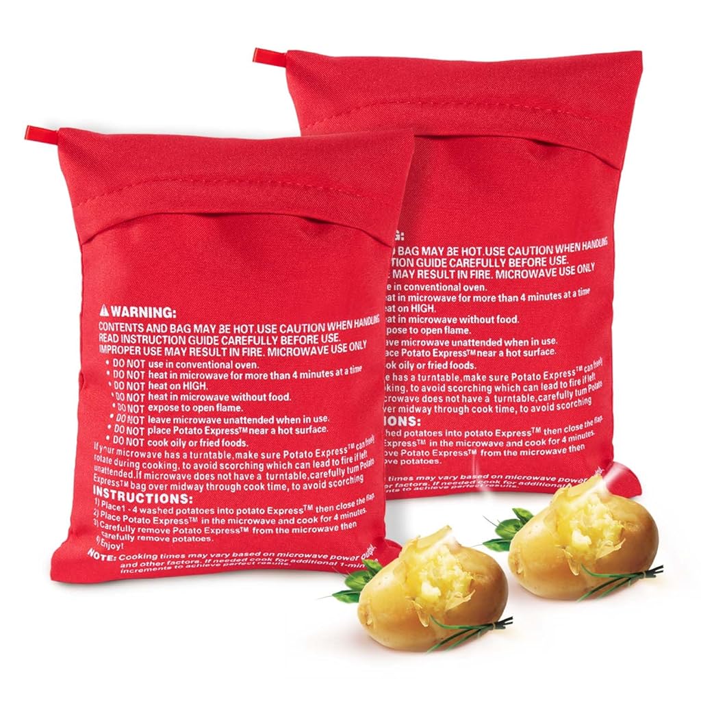 HASTHIP® Microwave Potato Bag 2 Pack
