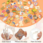 HASTHIP Cartoon Brooch Pins for Backpacks featuring 50pcs Acrylic Kawaii Designs | DIY Accessories