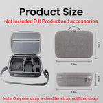 Carrying Case for DJI Mini 3 Pro, Portable Compact Storage Bag Hard Case Set with Strap Storage Travel Case Compatible with DJI Mini 3 Pro and Drone Controller Accessories Bag (Case Only)