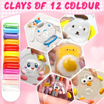 HASTHIP DIY Nano Tape Bubble Clay Craft Kit for Kids with Air Pump | Includes Stickers and Confetti