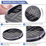 HASTHIP Hand Sewing Needles Set for DIY Crafts with 85 pcs and Self Threading Design | Stainless Steel