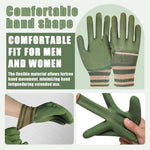 HASTHIP Gardening Gloves for Men and Women with Anti Slip Rubber Coating | 3 Pairs Waterproof and Safe Hand Protection