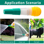 HASTHIP Adjustable Water Hose Nozzle for Car Wash and Gardening with Pressure Booster | Fits 1/2 in Hose and Durable Plastic Build