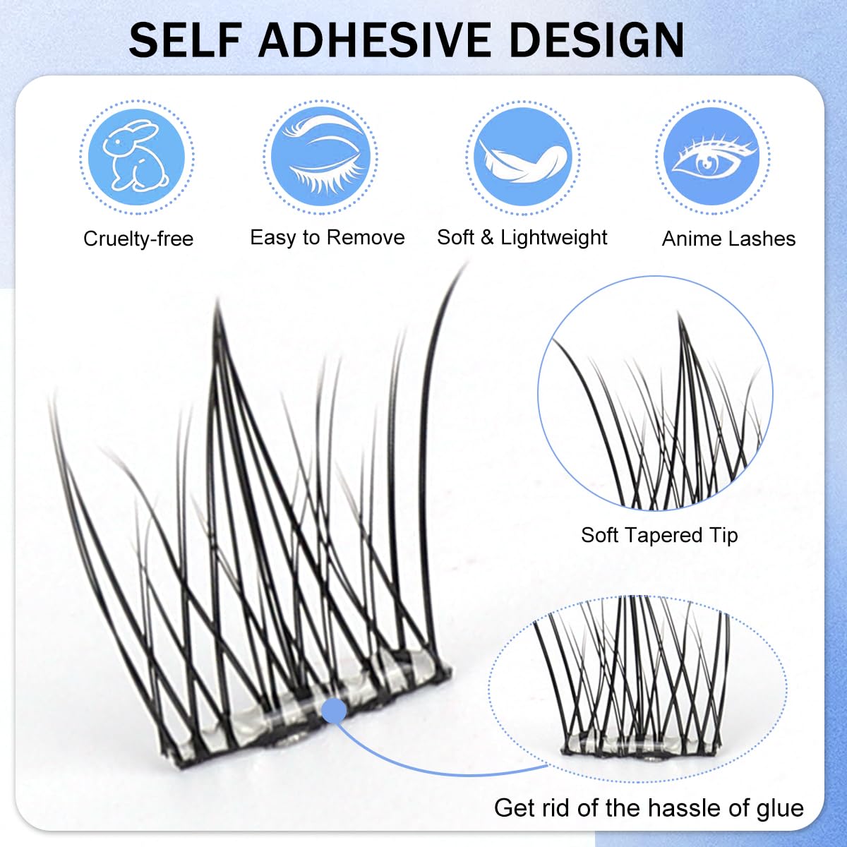 HASTHIP® 120-Piece Self-Adhesive Lash Cluster Kit